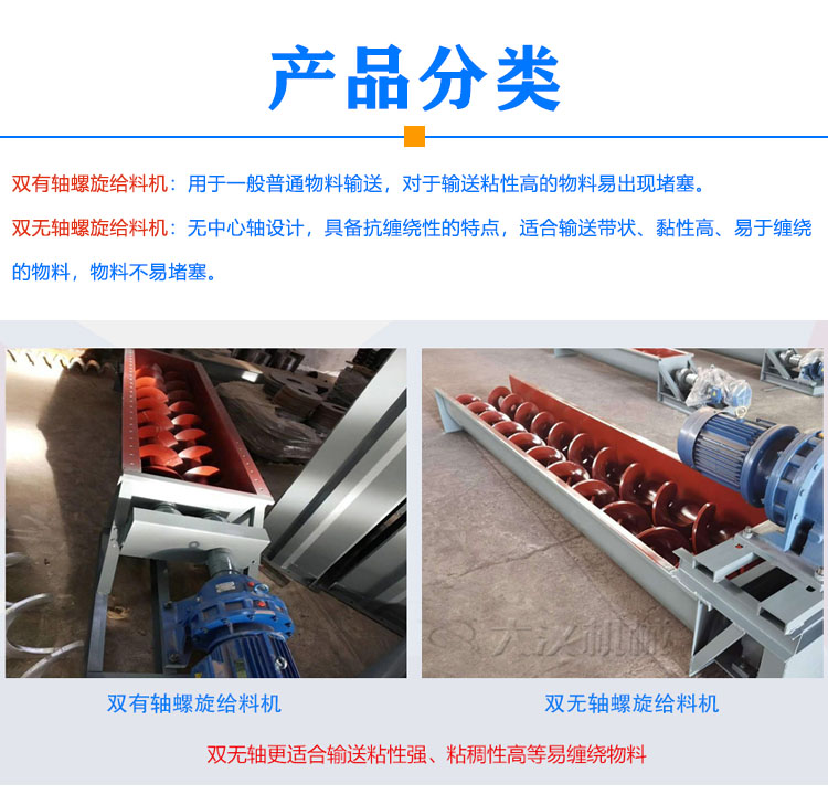 雙螺旋給料機(jī)分類